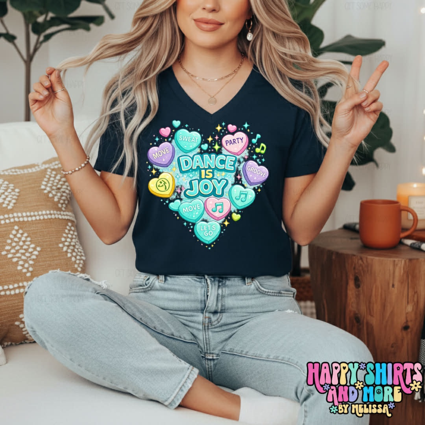 Dance Is Joy Hearts - TShirt, Tank or Hoodie