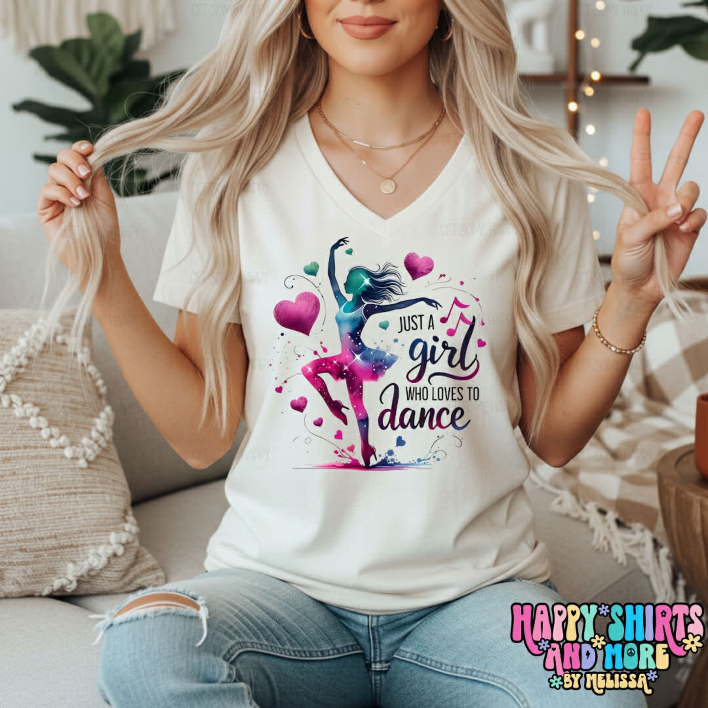 Just A Girl Who Loves To Dance - TShirt, Tank or Hoodie