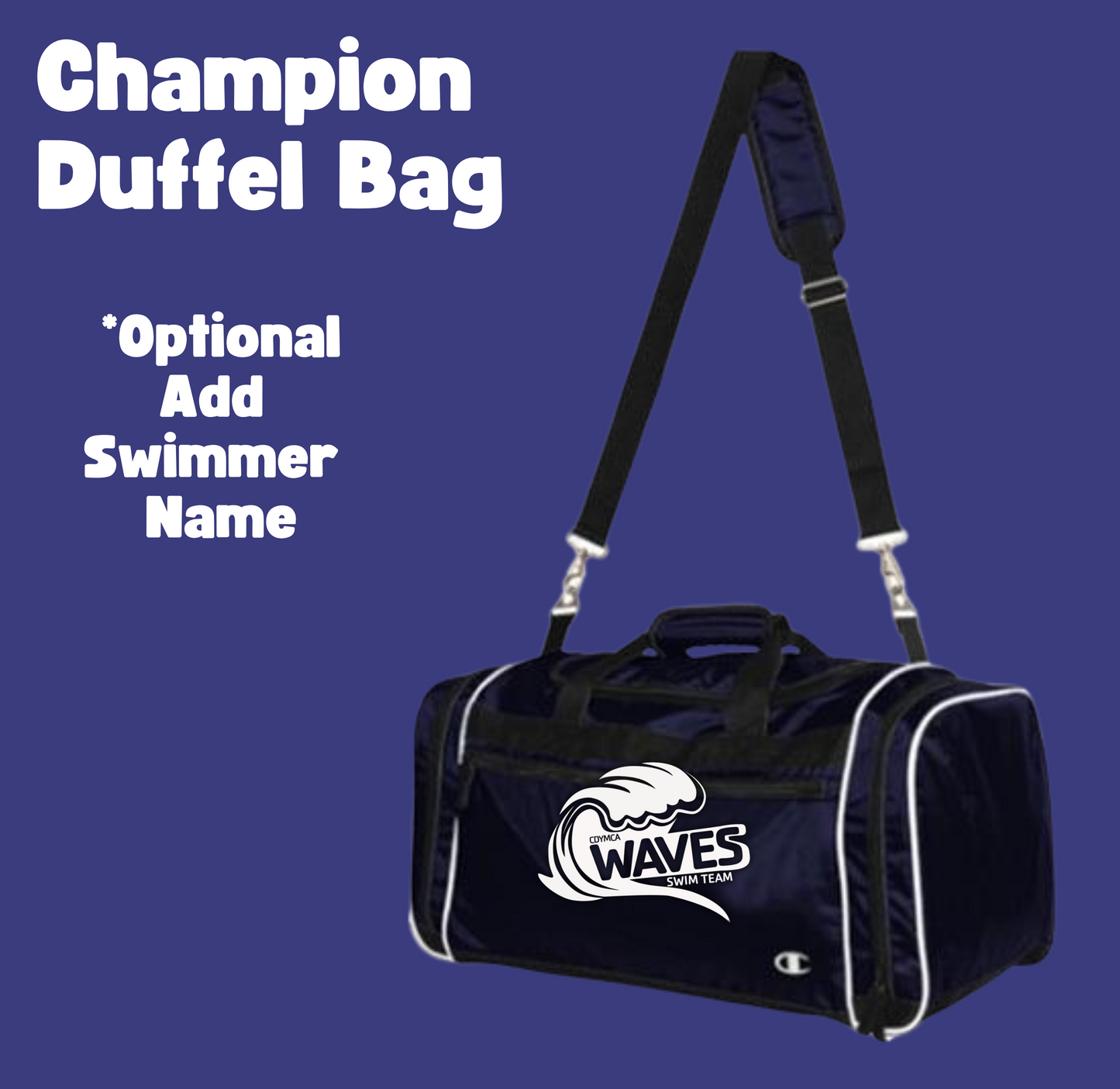 CDYMCA Waves Large Champion Duffel Bag
