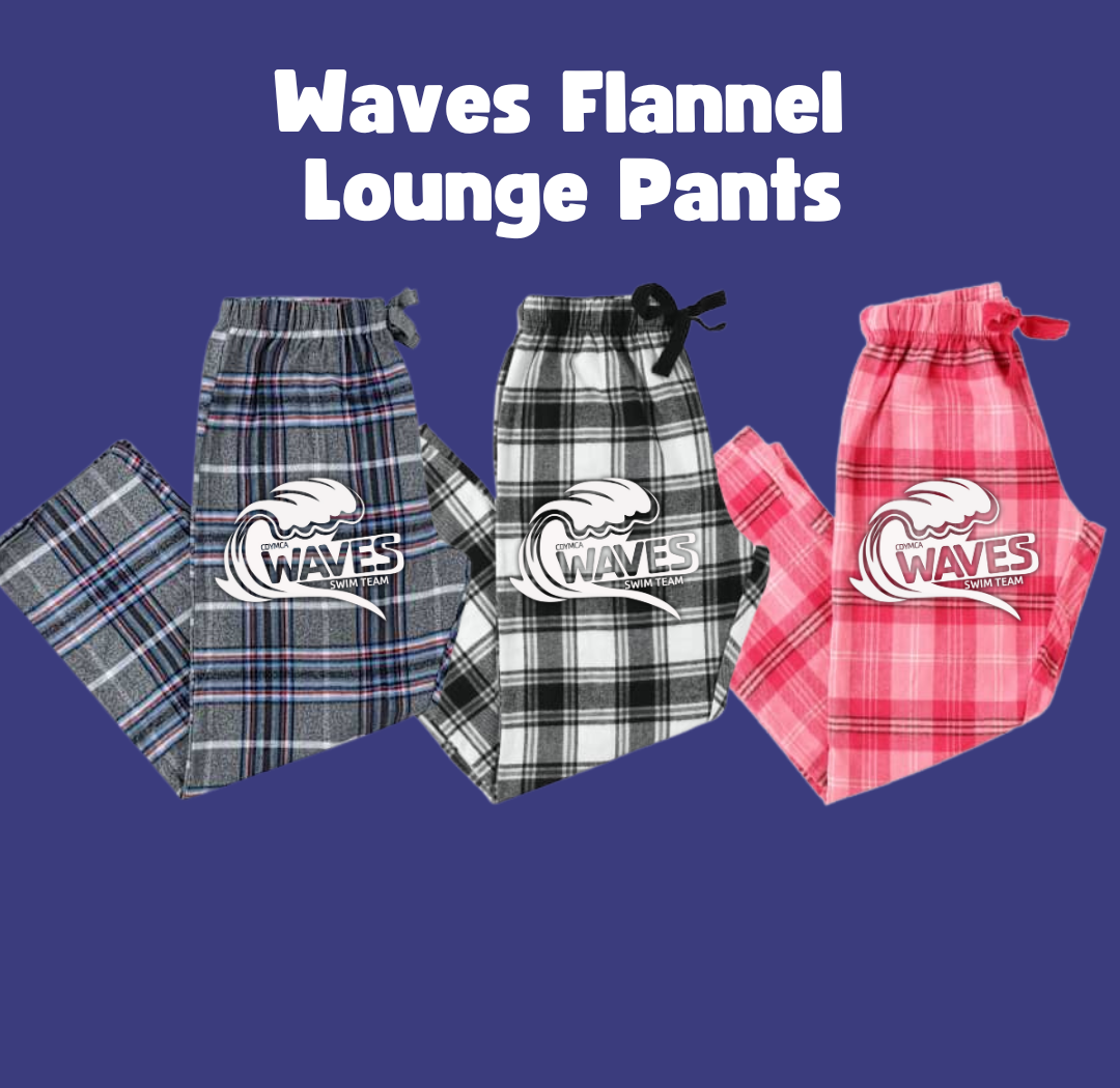 Waves Flannel pants with logo