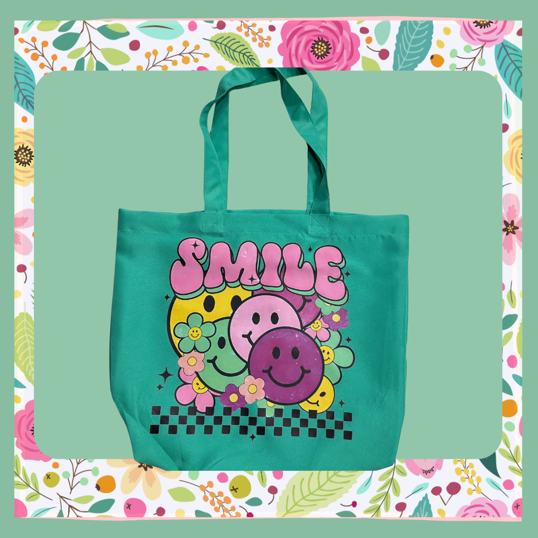Tote Bag-Groovy Smile