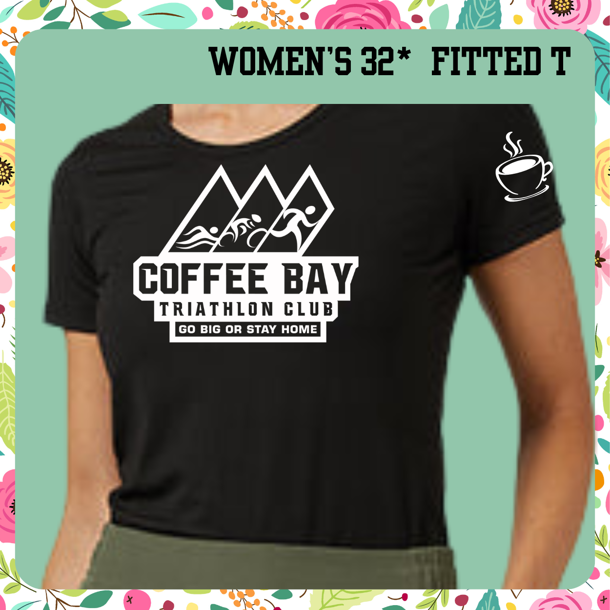 Coffee Bay Triathlon Club-Women's Cooling Fitted Scoop Neck T Shirt