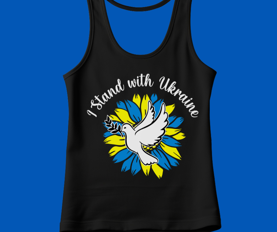 Peace for Ukraine tshirt or tank top