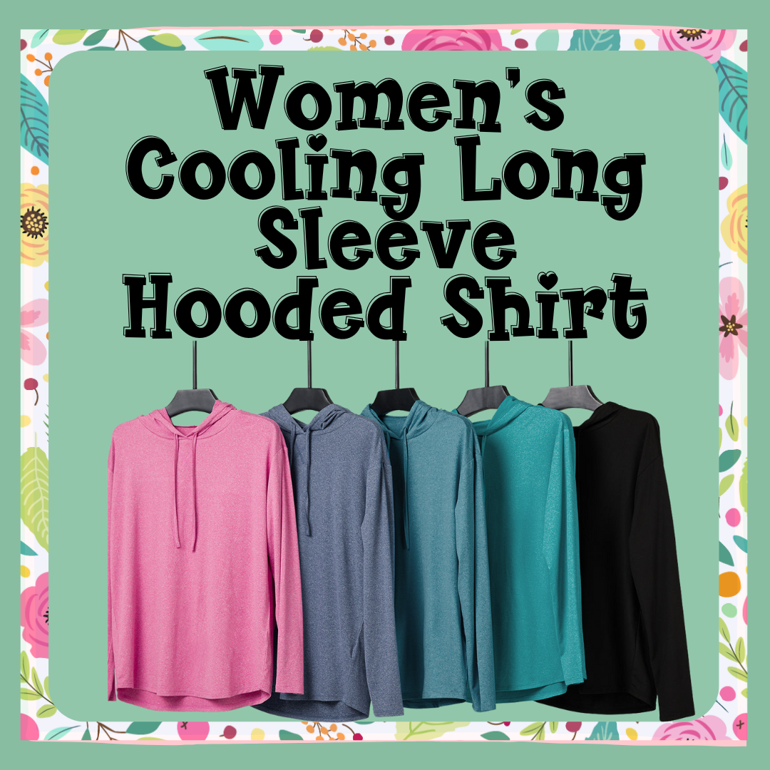 WOMEN'S COOLING LONG SLEEVE HOODED T-SHIRT
