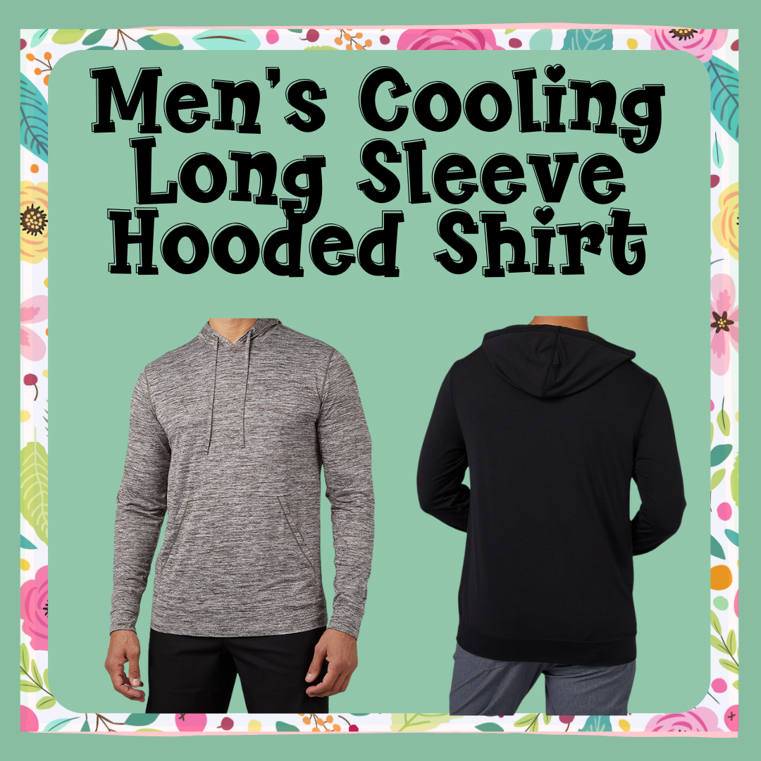 Men's Cooling Long Sleeve Hooded Shirt