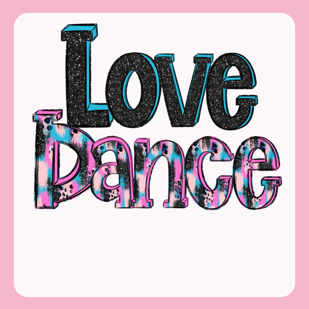 Design only-Love Dance turquoise/multi