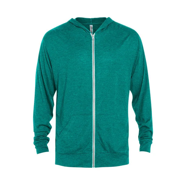 Delta Platinum Adult Tri-Blend Full Zip Lightweight Jacket
