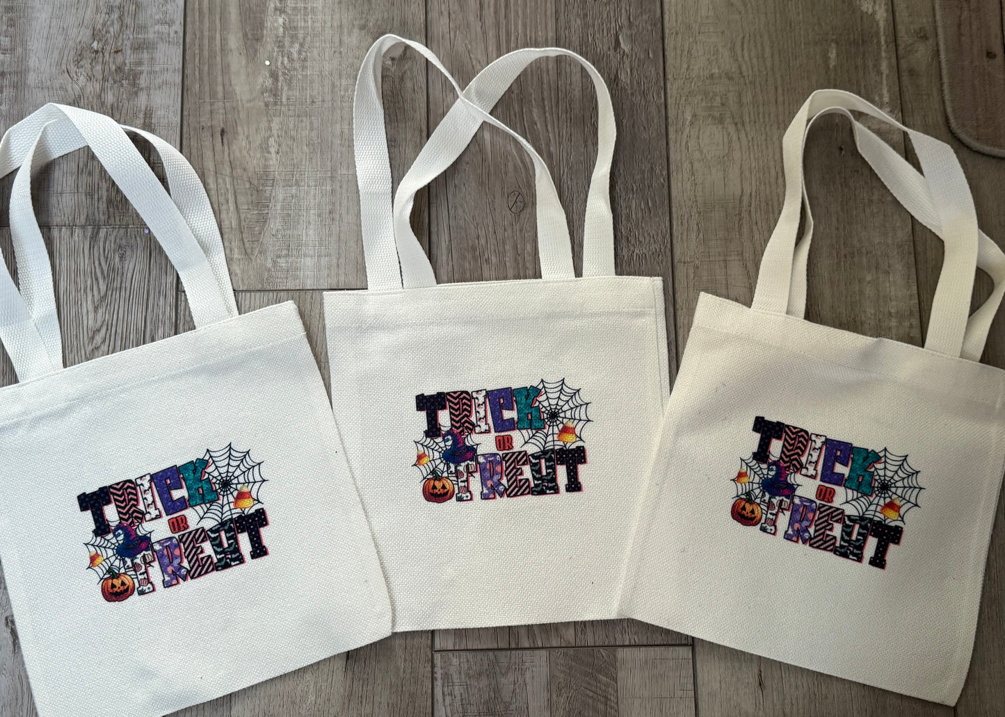 Halloween Trick or Treat Bags- Mini Size 8x8