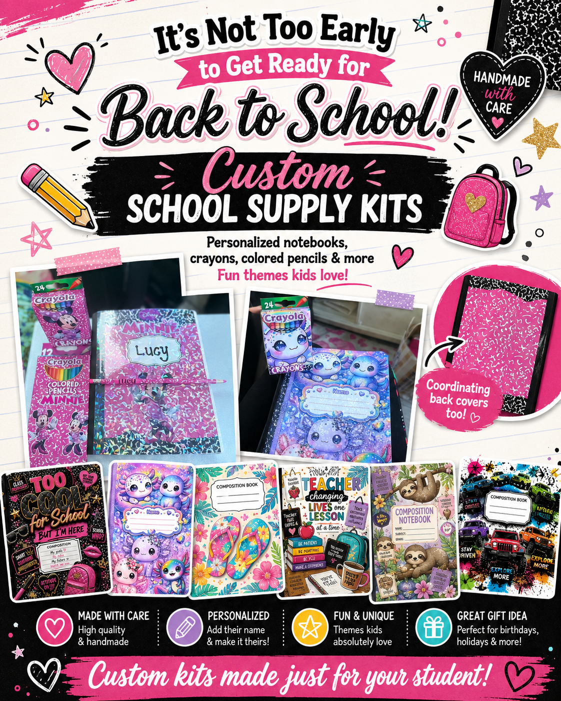Custom School Supply Kits