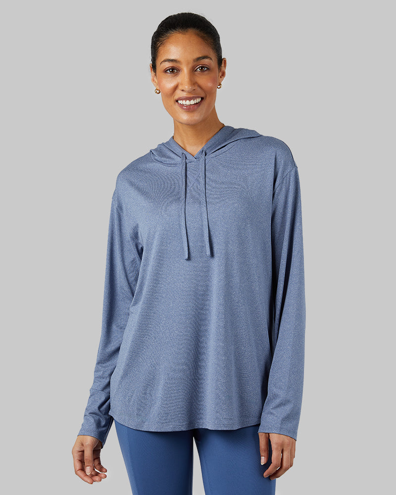 WOMEN'S COOLING LONG SLEEVE HOODED T-SHIRT