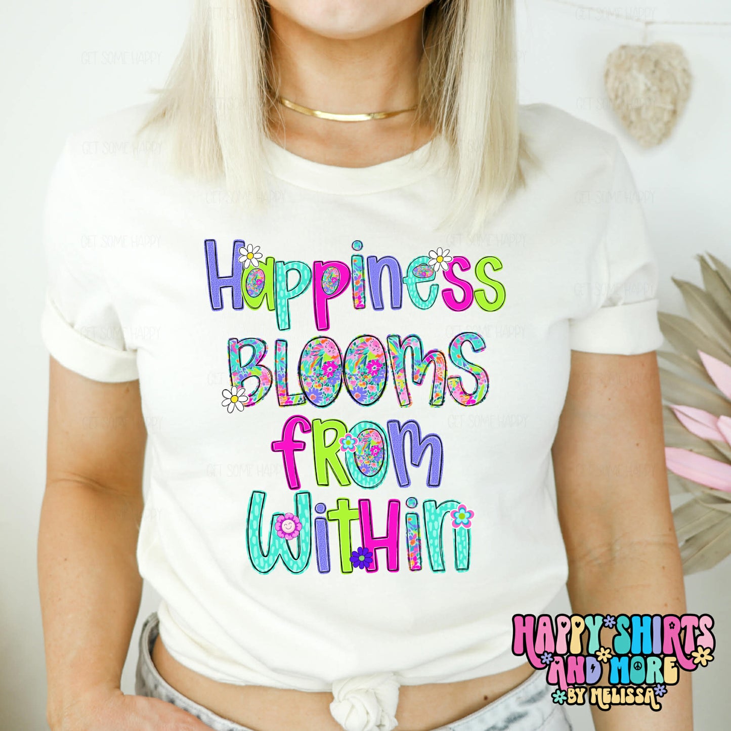 Design only-Happiness Blooms From Within