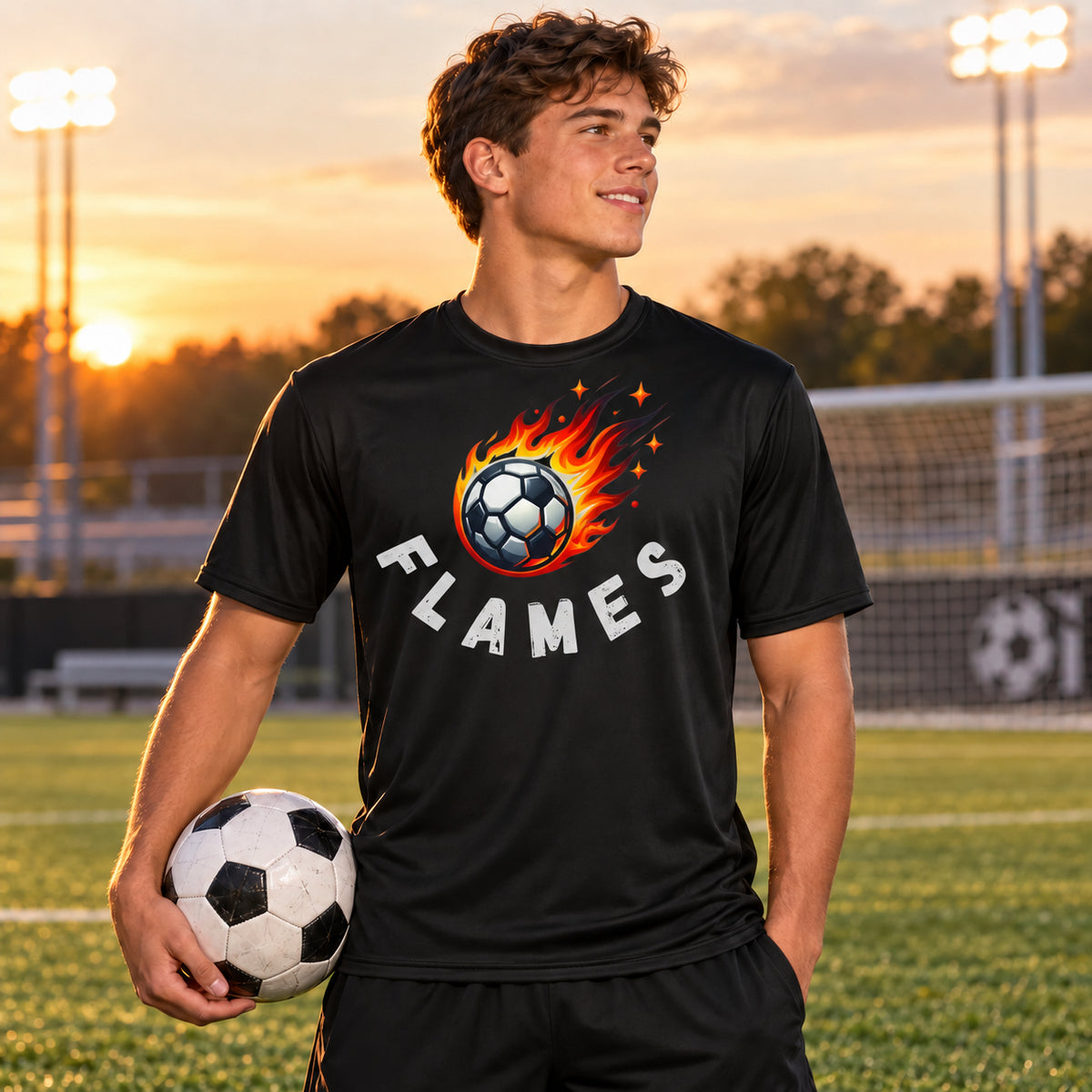 Hudson Valley Flames- Adult A4 Dry Fit Performance Tee