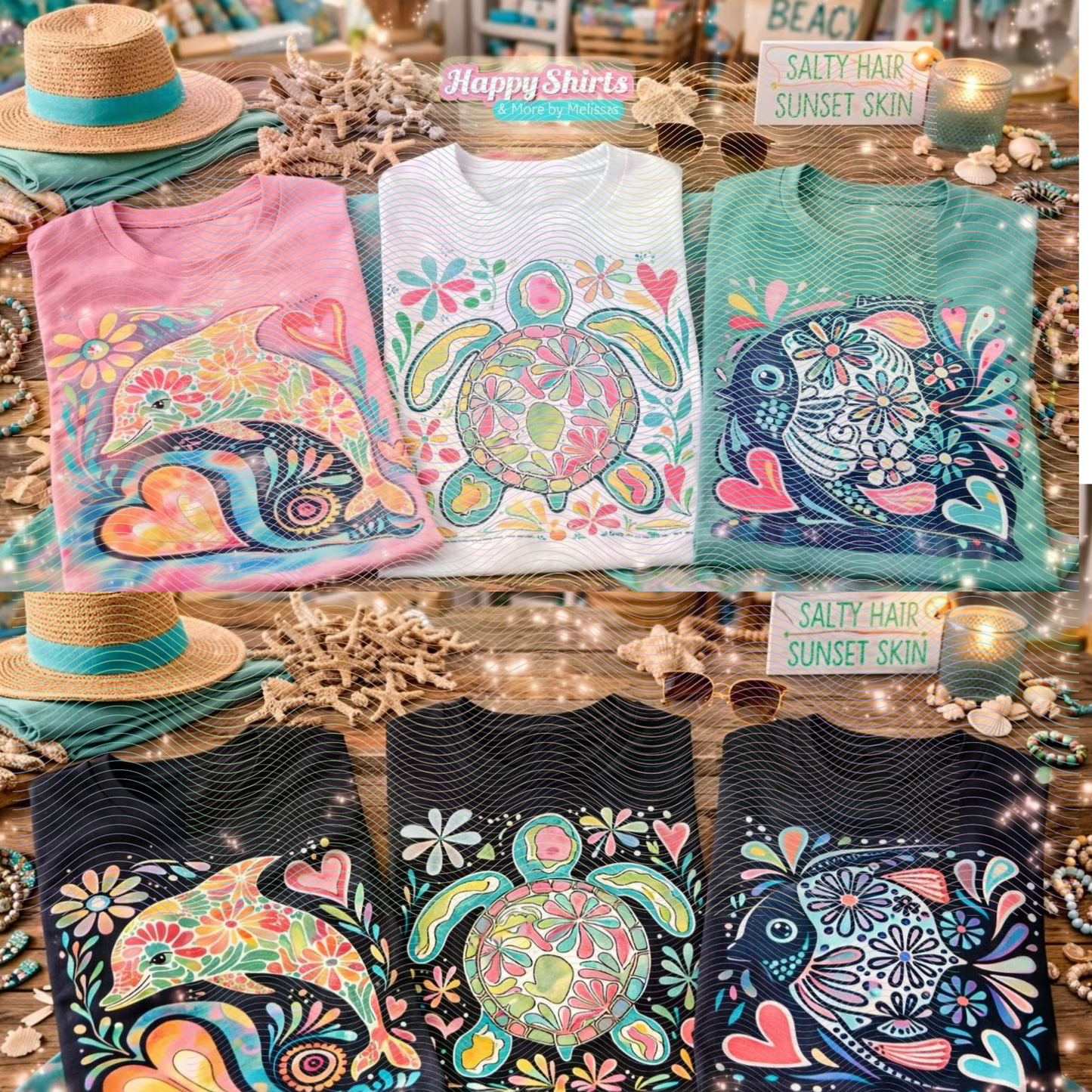 Boho Marine Life- Hand Drawn Starfish