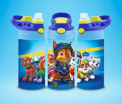 Kids flip top water bottle with custom design