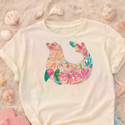 Boho Marine Life- Hand Drawn Sea Lion