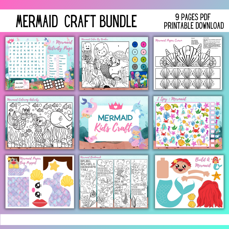 Mermaid Kids Craft Bundle