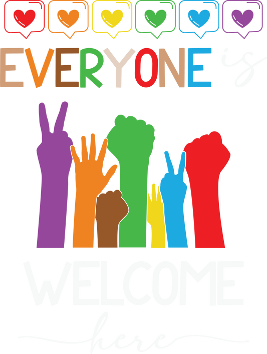 Everyone is Welcome Here Unisex T Shirt