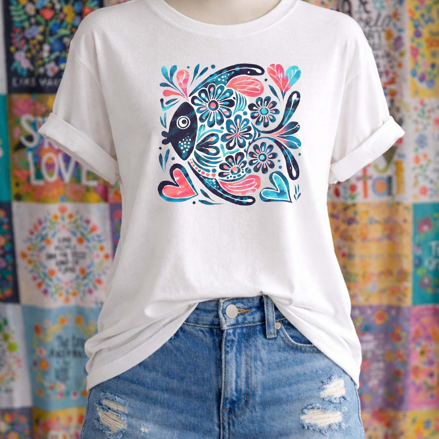 Boho Marine Life- Hand Drawn Tropical Fish