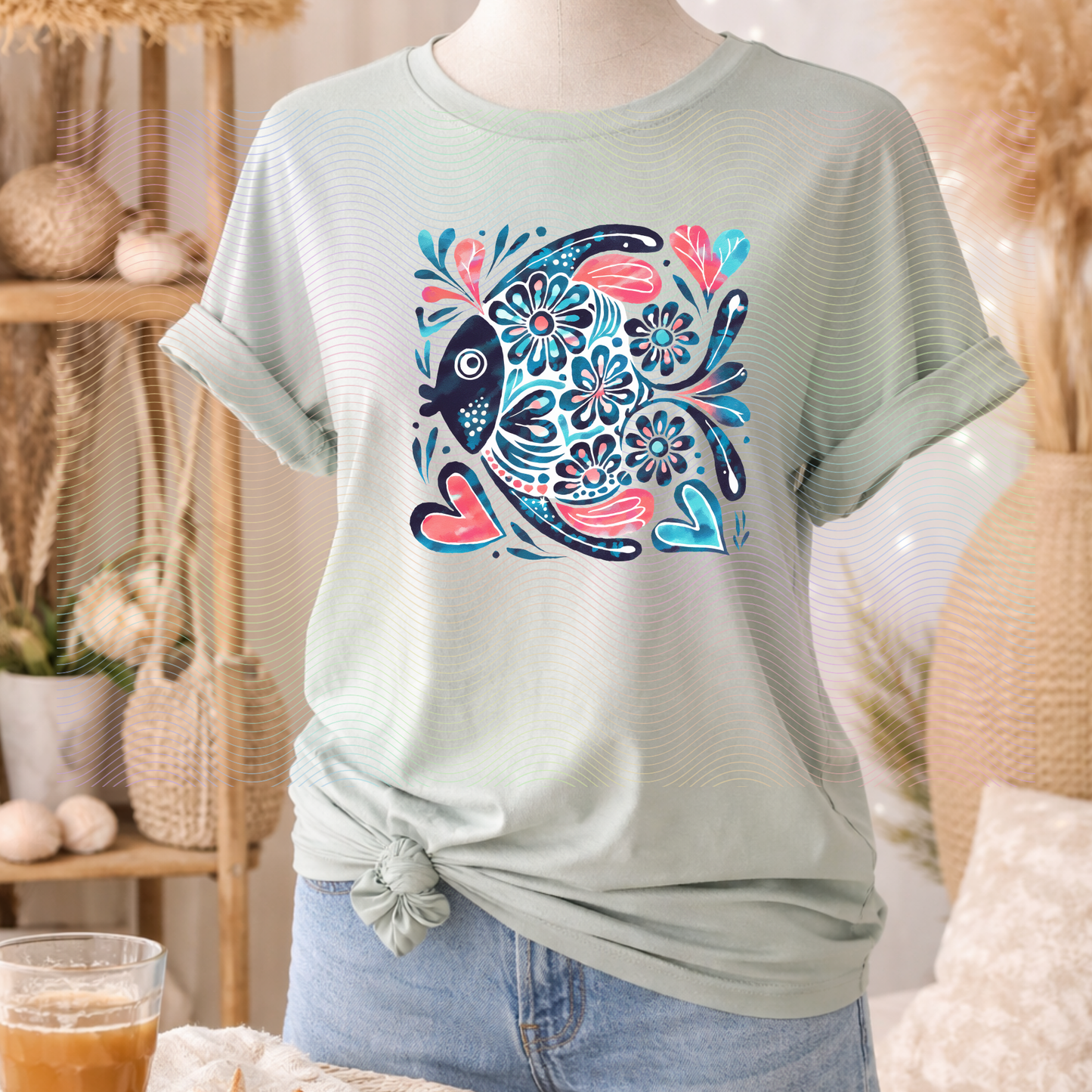 Boho Marine Life- Hand Drawn Tropical Fish