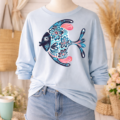 Boho Marine Life- Hand Drawn Tropical Fish