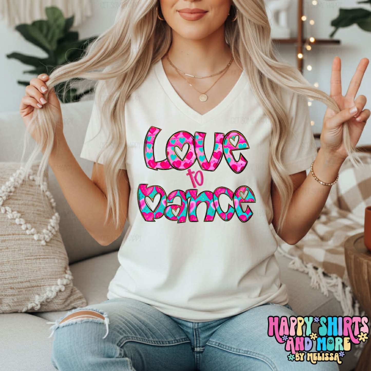 Hearts Love To Dance - TShirt, Tank or Hoodie