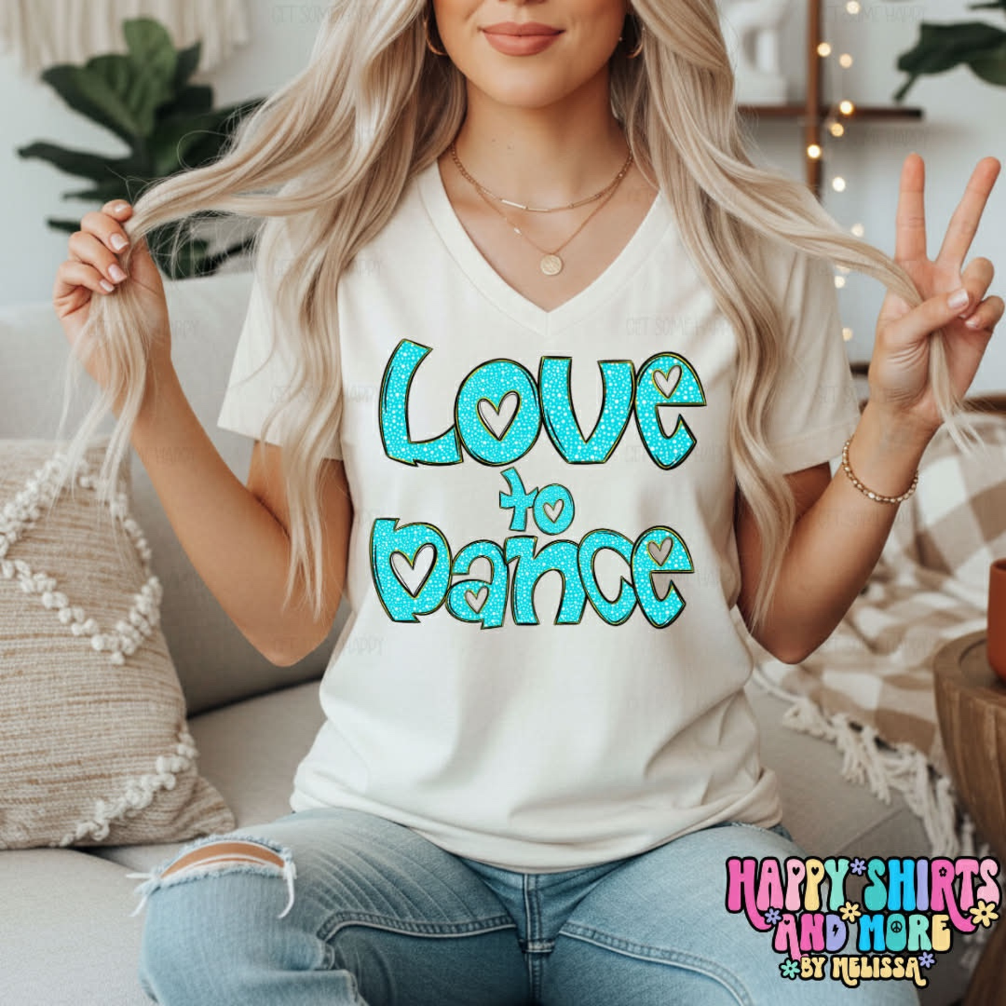 Blue Love To Dance - TShirt, Tank or Hoodie