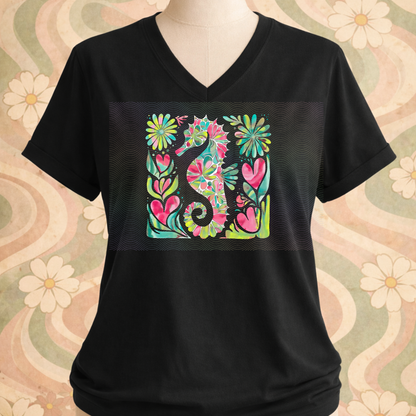 Boho Marine Life- Hand Drawn Sea Horse