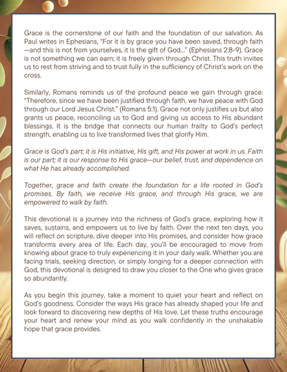 Saved by Grace Through Faith 10 Day Devotional