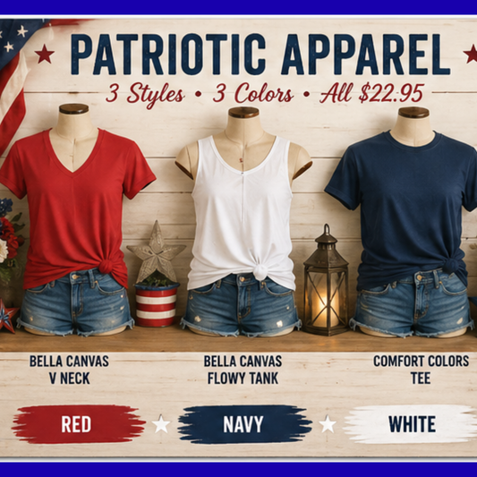 Celebrate America- Patriotic Apparel