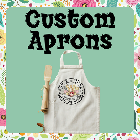 Adult Custom Apron for cooking or crafts