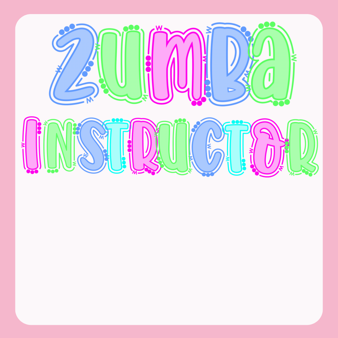Design only-Zumba Instructor-multi