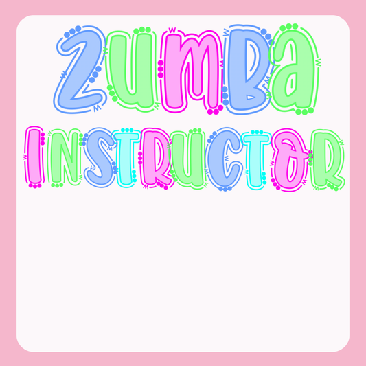 Design only-Zumba Instructor-multi