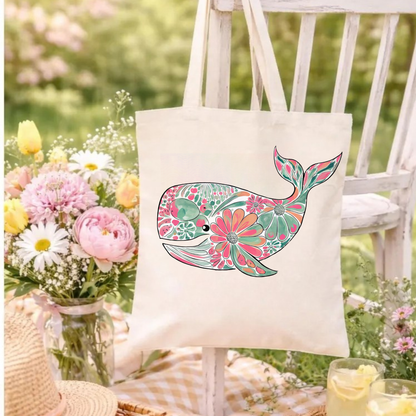 Boho Marine Life- Hand Drawn Whale