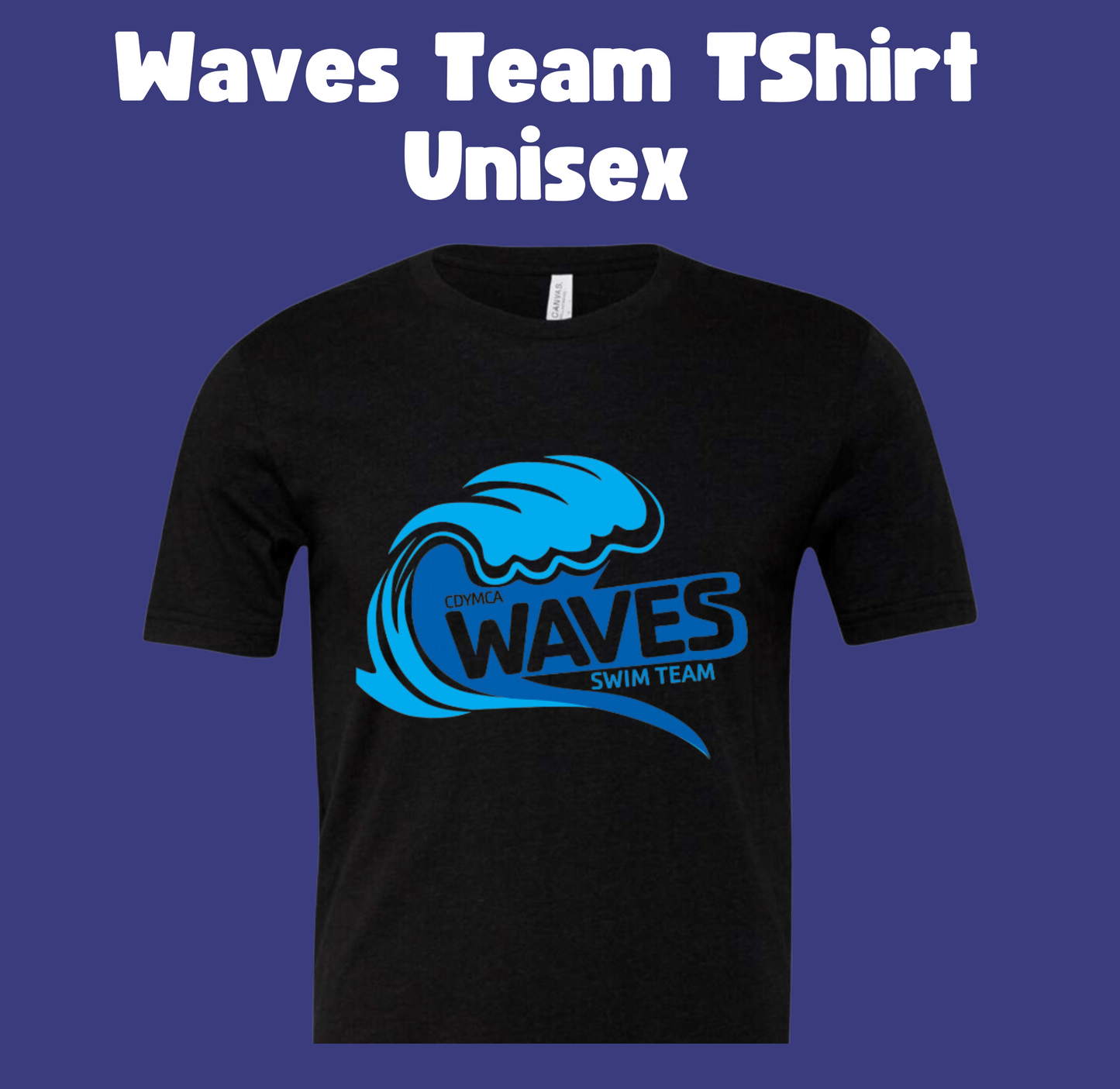 Waves Adult Crew Neck Tshirt