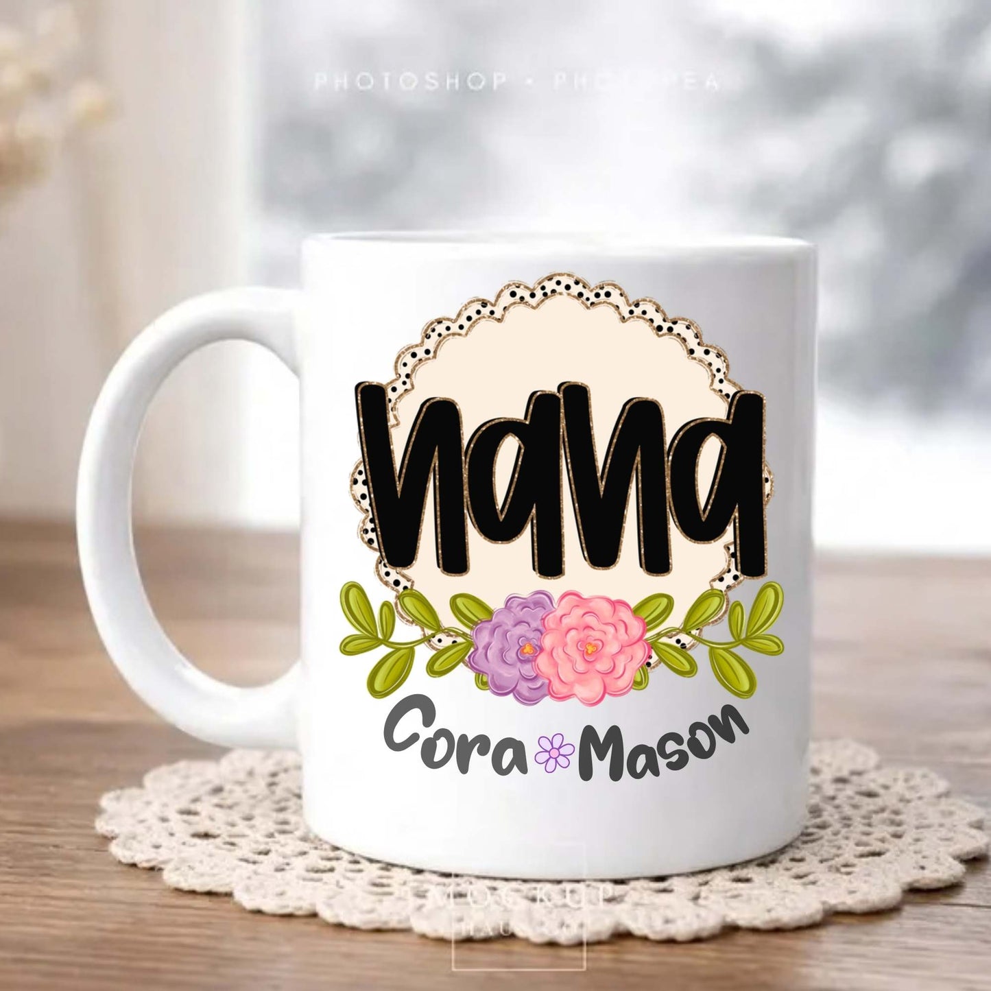 Personalized Design: Spring Name Floral (Choose your product) Mimi/Nana/Mom/Grandma, etc.