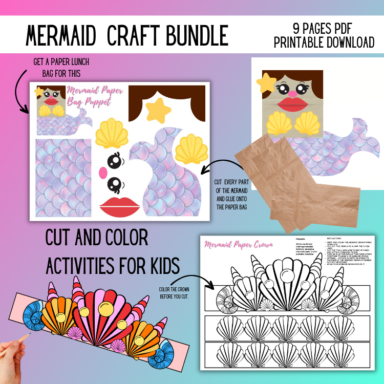 Mermaid Kids Craft Bundle