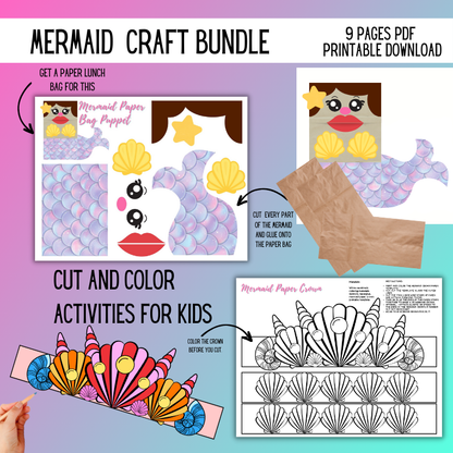 Mermaid Kids Craft Bundle