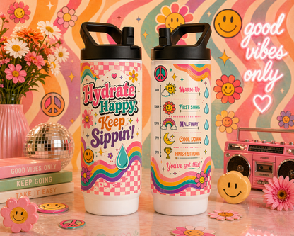 Hydrate Happy Custom Hydration Tumbler