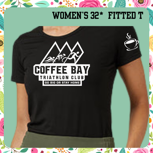 Coffee Bay Triathlon Club-Women's Cooling Fitted Scoop Neck T Shirt