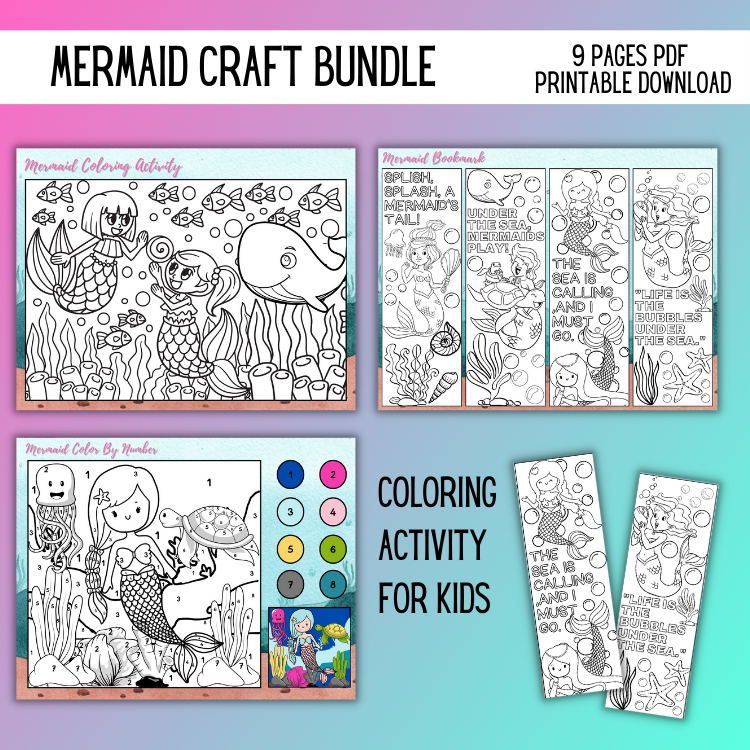 Mermaid Kids Craft Bundle