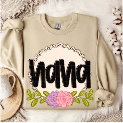 Personalized Design: Spring Name Floral (Choose your product) Mimi/Nana/Mom/Grandma, etc.