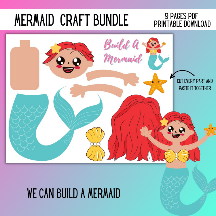 Mermaid Kids Craft Bundle