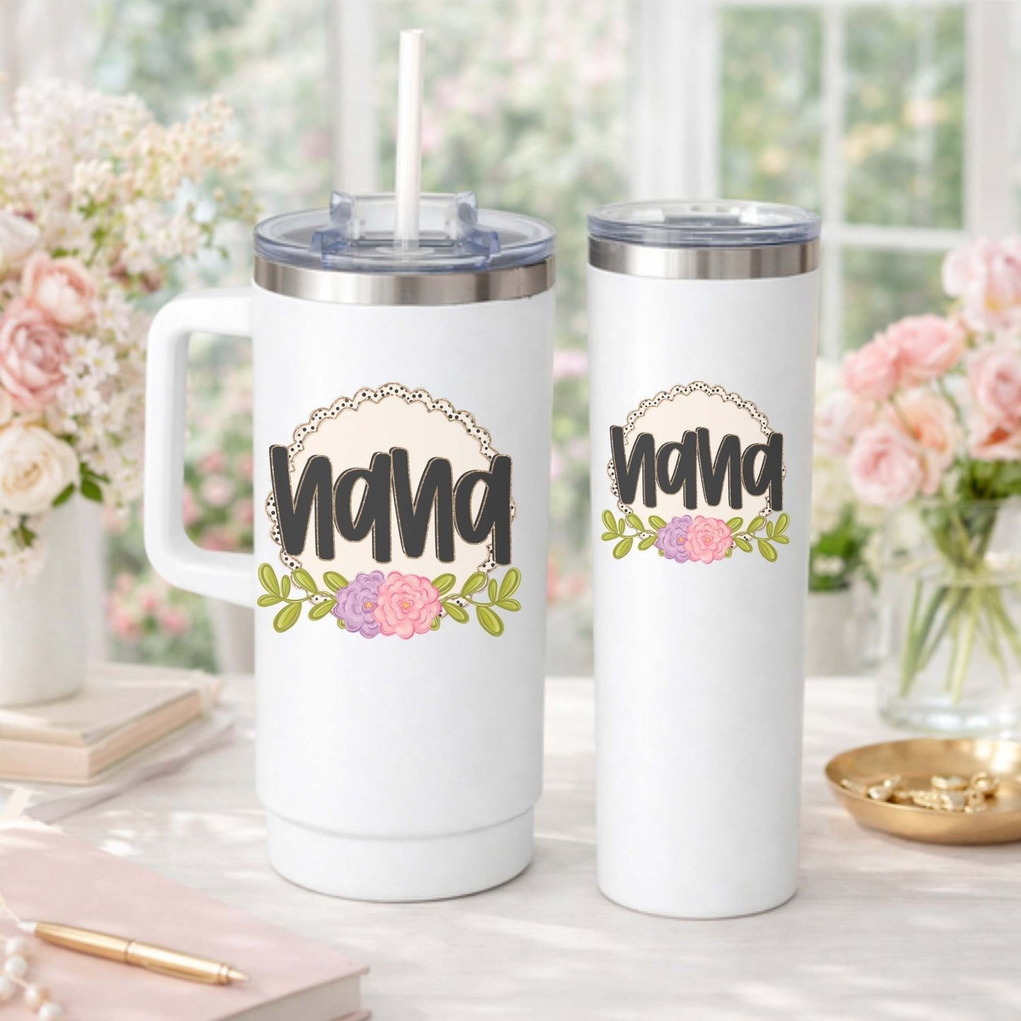 Personalized Design: Spring Name Floral (Choose your product) Mimi/Nana/Mom/Grandma, etc.