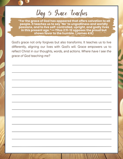 Saved by Grace Through Faith 10 Day Devotional