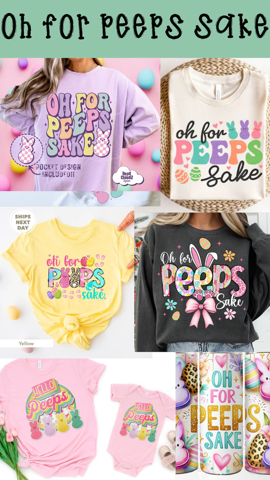 Oh for Peeps Sake- Softstyle T Shirt