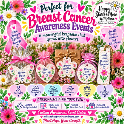 Awareness Event Seed Paper Keepsakes