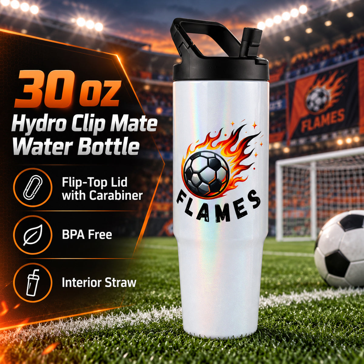 Hudson Valley Flames Personalized Team Drinkware