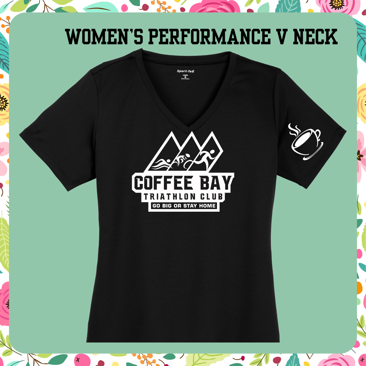 Coffee Bay Triathlon Club Women's Performance  V Neck T-Shirt