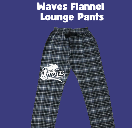 Waves Flannel pants with logo