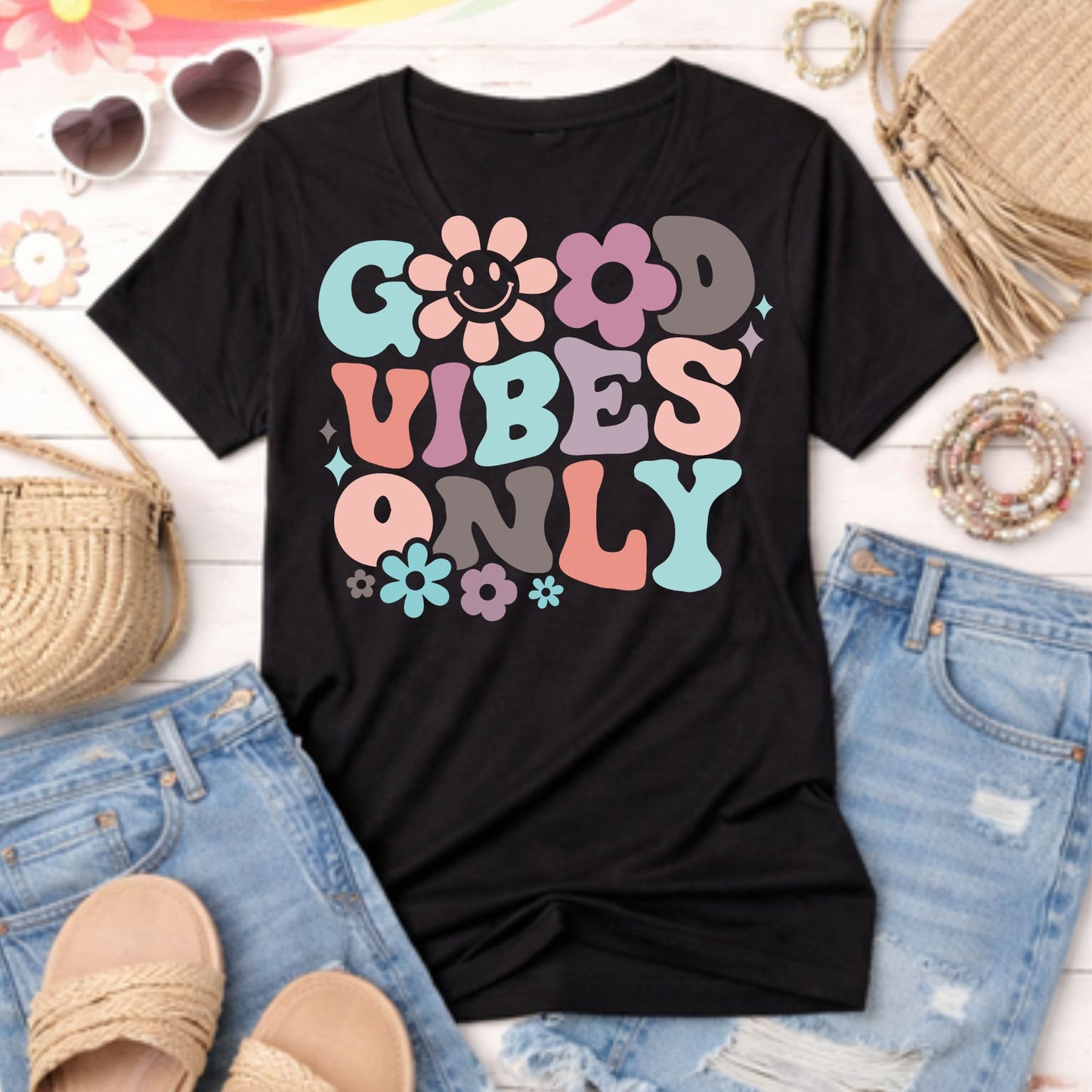 Good Vibes Only - TShirt, Tank or Hoodie